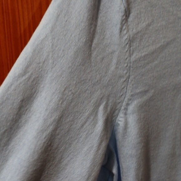 Nautica Navtech Light Blue V-Neck Pullover Sweater Classic Fit Cozy Style Medium - Picture 6 of 13